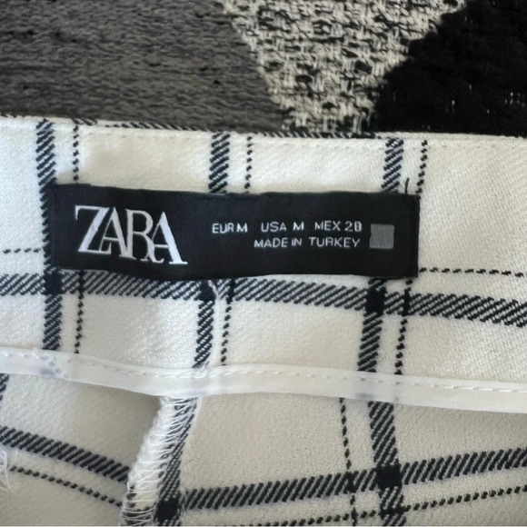 Zara Plaid Button School Girl Preppy Mini Skort - Picture 4 of 5